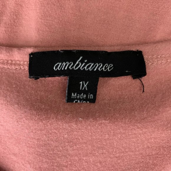 Ambiance Tie Front Button Up Cropped Top 52PE - Picture 5 of 5